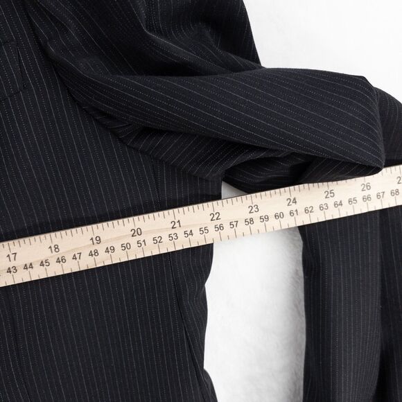 Emporio Armani Sean Line Blazer Mens 46 Wool Blend Dark Navy Blue 3 Button Italy - Picture 5 of 12